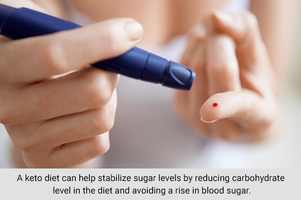 following the keto diet can help stabilize blood sugar levels