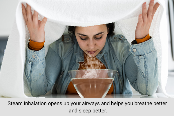 steam inhalation therapy can help relieve summer cold