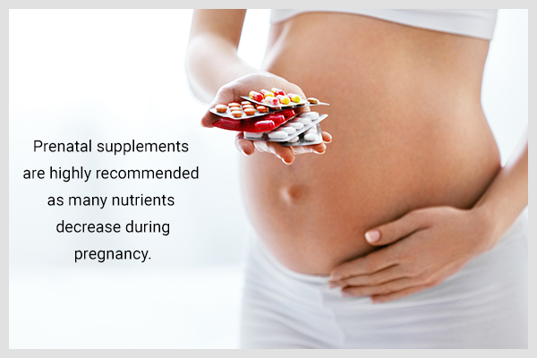 taking prenatal supplements during pregnancy is recommended for women
