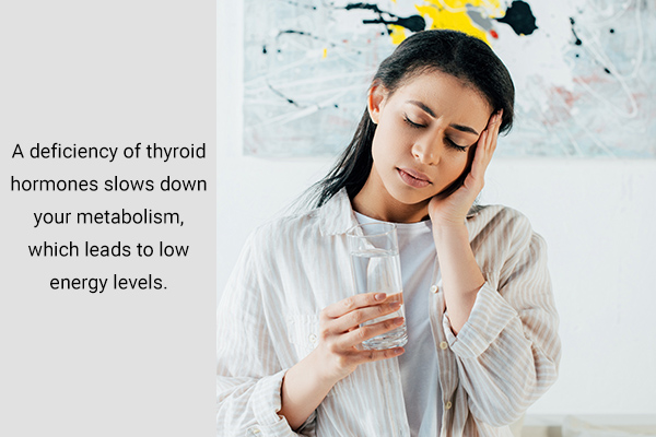 thyroid hormone disregulation can lead to low energy levels