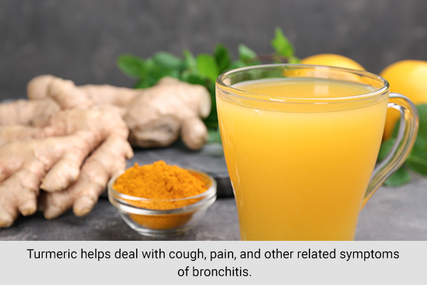 turmeric usage can help relieve bronchitis symptoms in children