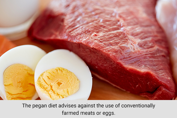 keep meat consumption to a minimum on a pegan diet