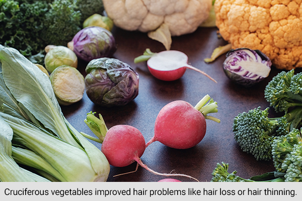 watercress is a cruciferous vegetable good for hair health