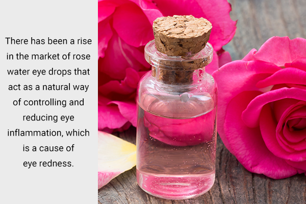 rose water application can help reduce eye redness