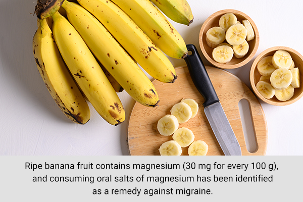 can eating bananas help reduce migraine symptoms?