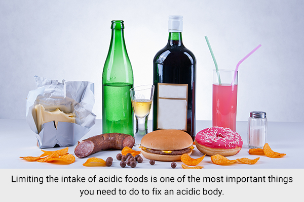 limiting the intake of acidic foods like caffeine, alcohol, etc. can help with acidity problem