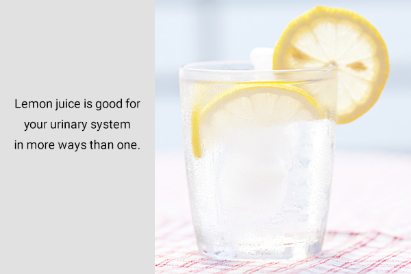 drinking warm lemon water can be beneficial for your urinary system