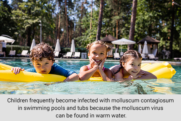 how do children get infected with molluscum contagiosum?