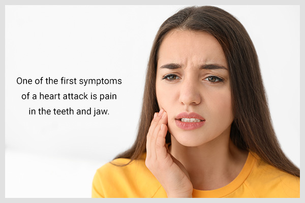 pain in the teeth and jaw can be sign of heart attack
