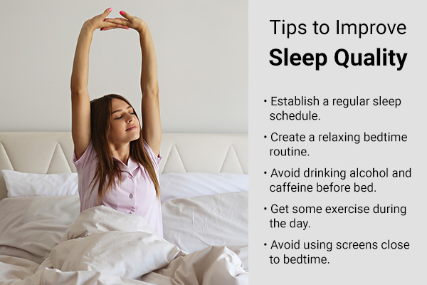 the following tips can help improve your sleep habits and induce sound sleep