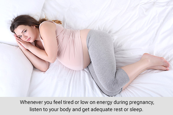 get adequate rest/sleep during pregnancy to avoid gestational diabetes risk