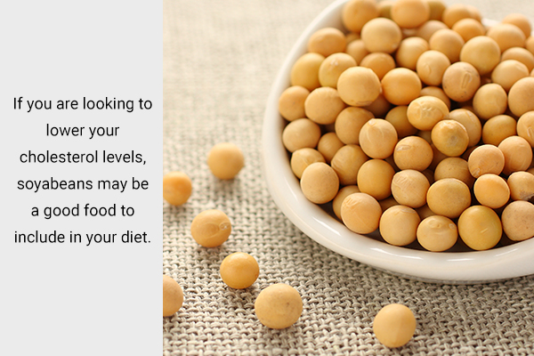 soybeans may be a good option when trying to reduce cholesterol levels