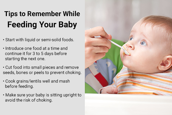 tips to consider when feeding your baby solid foods