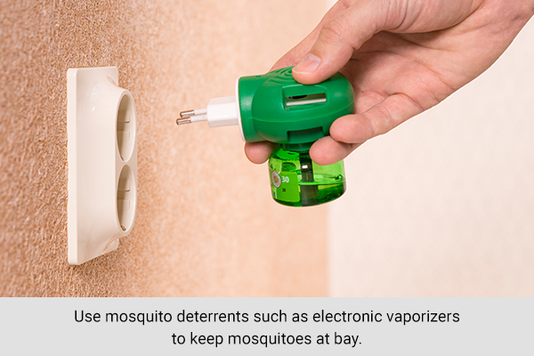 try using mosquito deterrents to keep mosquitoes at bay