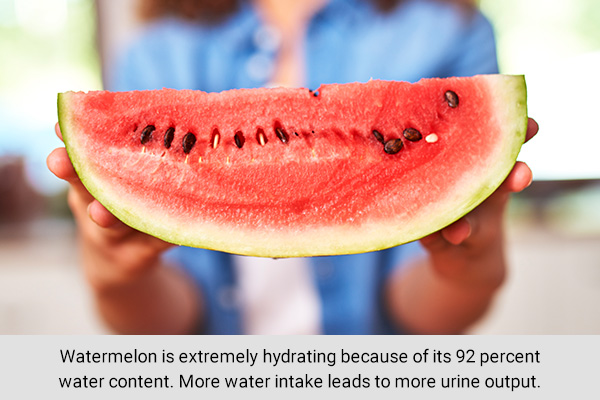 watermelon can be rehydrating for your body and increase urine output
