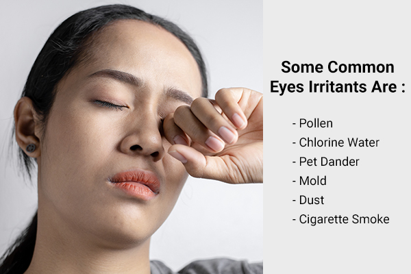some common eye irritants that can lead to eye redness