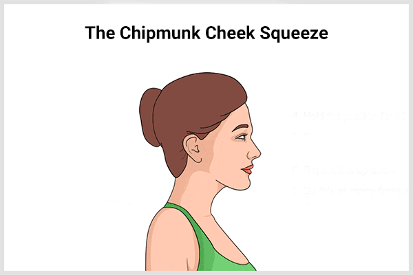 how to perform the chipmunk cheek squeeze to get rid of chubby cheeks
