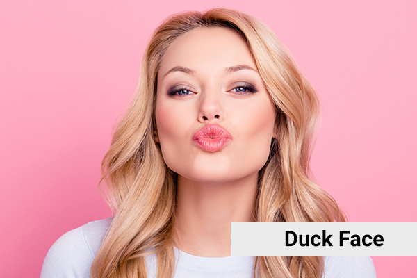 the duck face exercise to eliminate excess cheek fat