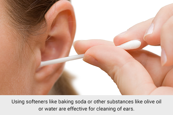using softeners like baking soda can help clean your ears effectively