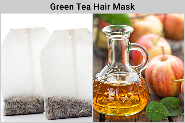 green tea hair mask to control hair fall due to oily scalp