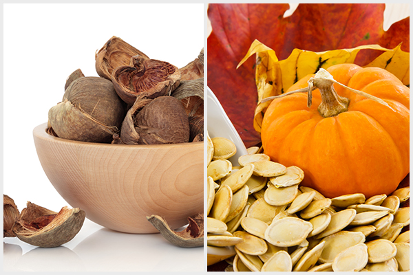 intake of pumpkin seeds with areca nut can help deal with intestinal worms