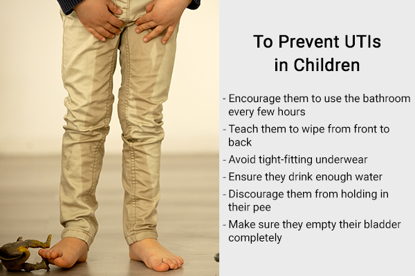 how to prevent urinary tract infections in children?