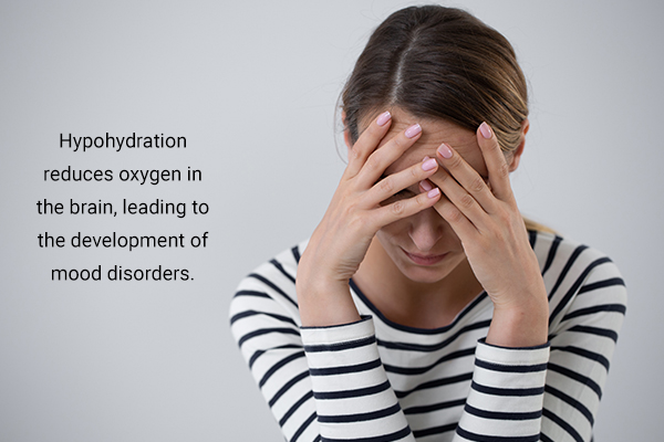 staying sufficiently hydrated can help reduce mood-related disorders