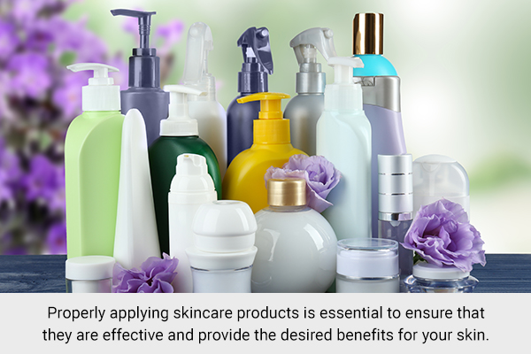 know the correct ways to use skin care products