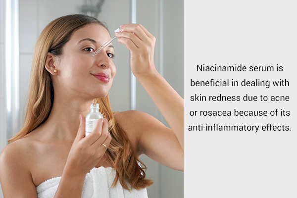 niacinamide serum to reduce skin redness