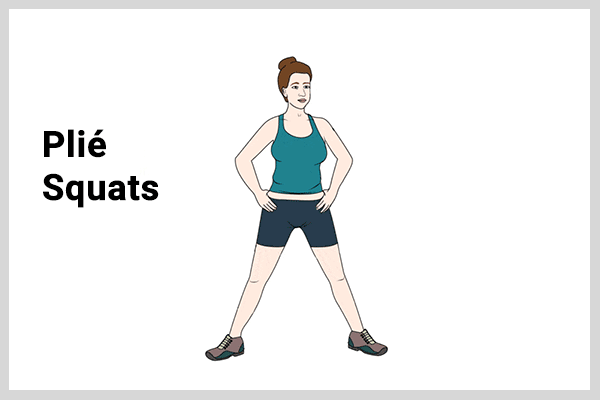 how to perform plié squats to get rid of cellulite