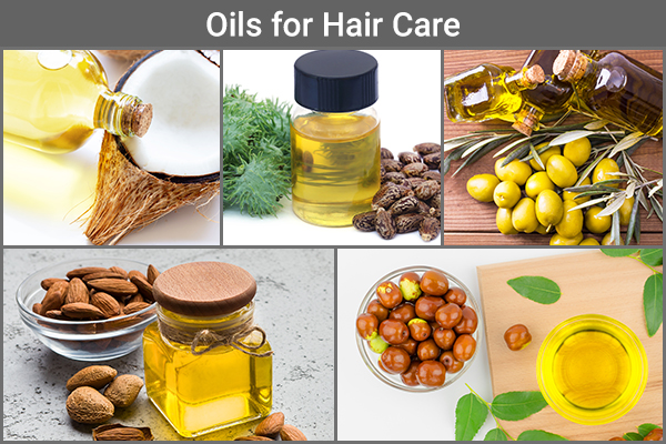 certain oils like coconut, castor, olive, etc. can be beneficial for hair care