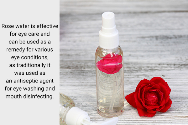 rose water is an effective DIY ingredient for eye care