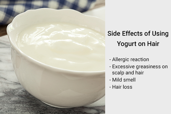 side effects of using yogurt on hair
