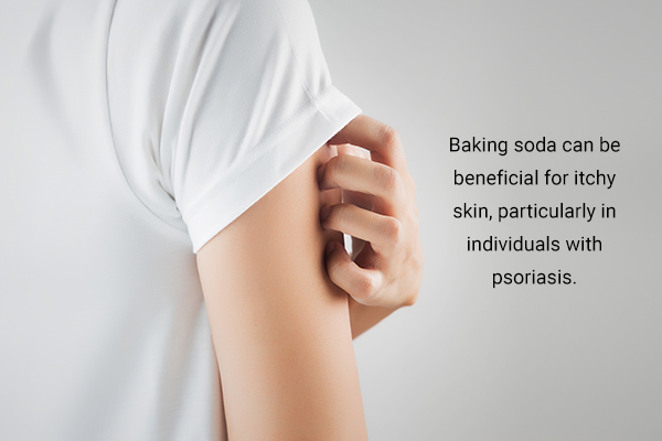 baking soda can be beneficial for those suffering with itchy skin