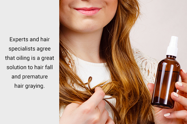 using a hair oil not suitable for your hair type can also lead to hair loss