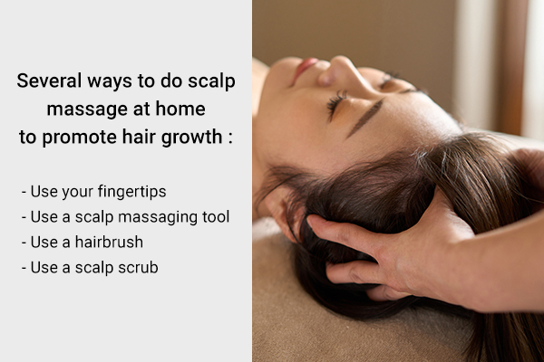 ways to do scalp massage at home to promote hair growth