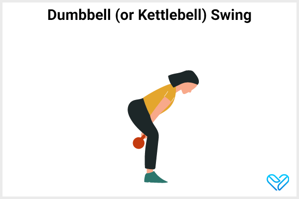 dumbell (kettlebell) swings are a great way to reduce back fat fast