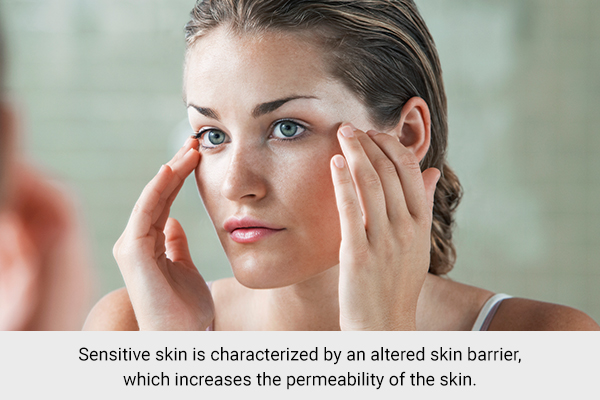 sensitive skin is characterized by an altered skin barrier