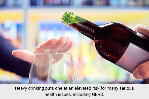 heavy drinking can lead to an increased risk of digestive issues
