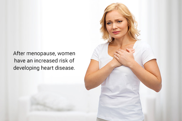 after menopause, women are at an increased risk of heart diseases