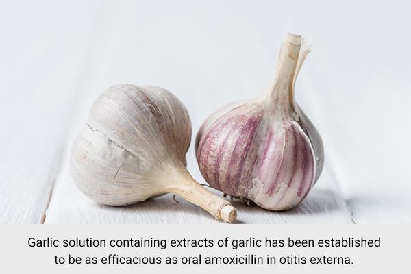 consider using garlic to get rid of swimmer's ear