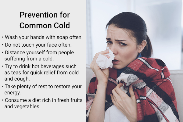 preventive tips against common cold