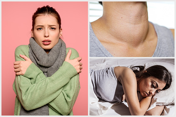 protusion on the neck, sleep problems, etc. are signs of thyroid problems