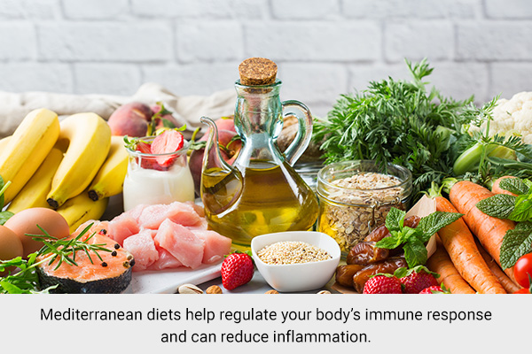 consuming a Mediterranean diet can help improve your immune response
