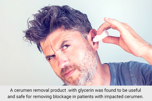 using glycerin can help clean your ears and get rid of earwax