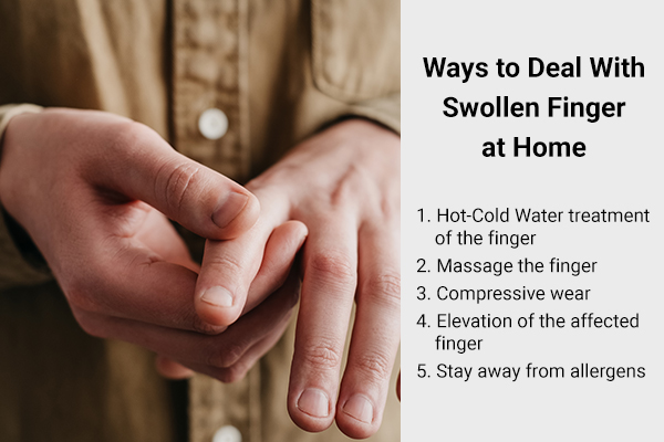 ways to deal with swollen fingers at home