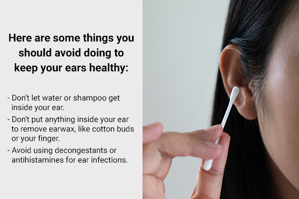 what not to do when suffering from swimmer's ear?