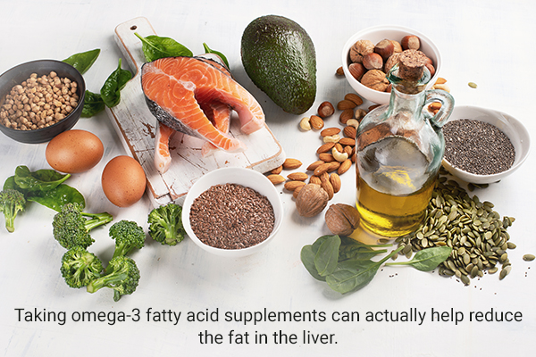 follow a diet rich in omega-3 fatty acids to prevent liver cirrhosis