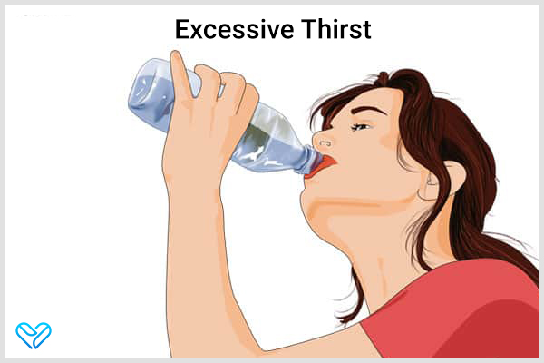 excessive thirst is a common issue arising from diabetes