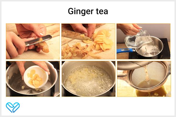 drinking ginger tea can also help prevent dry throat